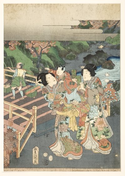 Herfst, begin jaren 1850 (houtsnede) door Utagawa Kunisada